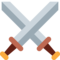 Crossed Swords emoji on Twitter